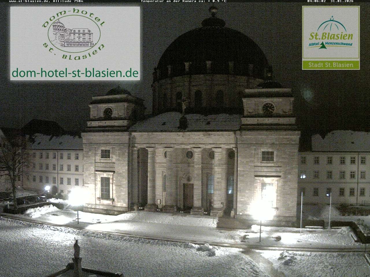 Archiv Foto Webcam St Blasien Menzenschwand Domplatz