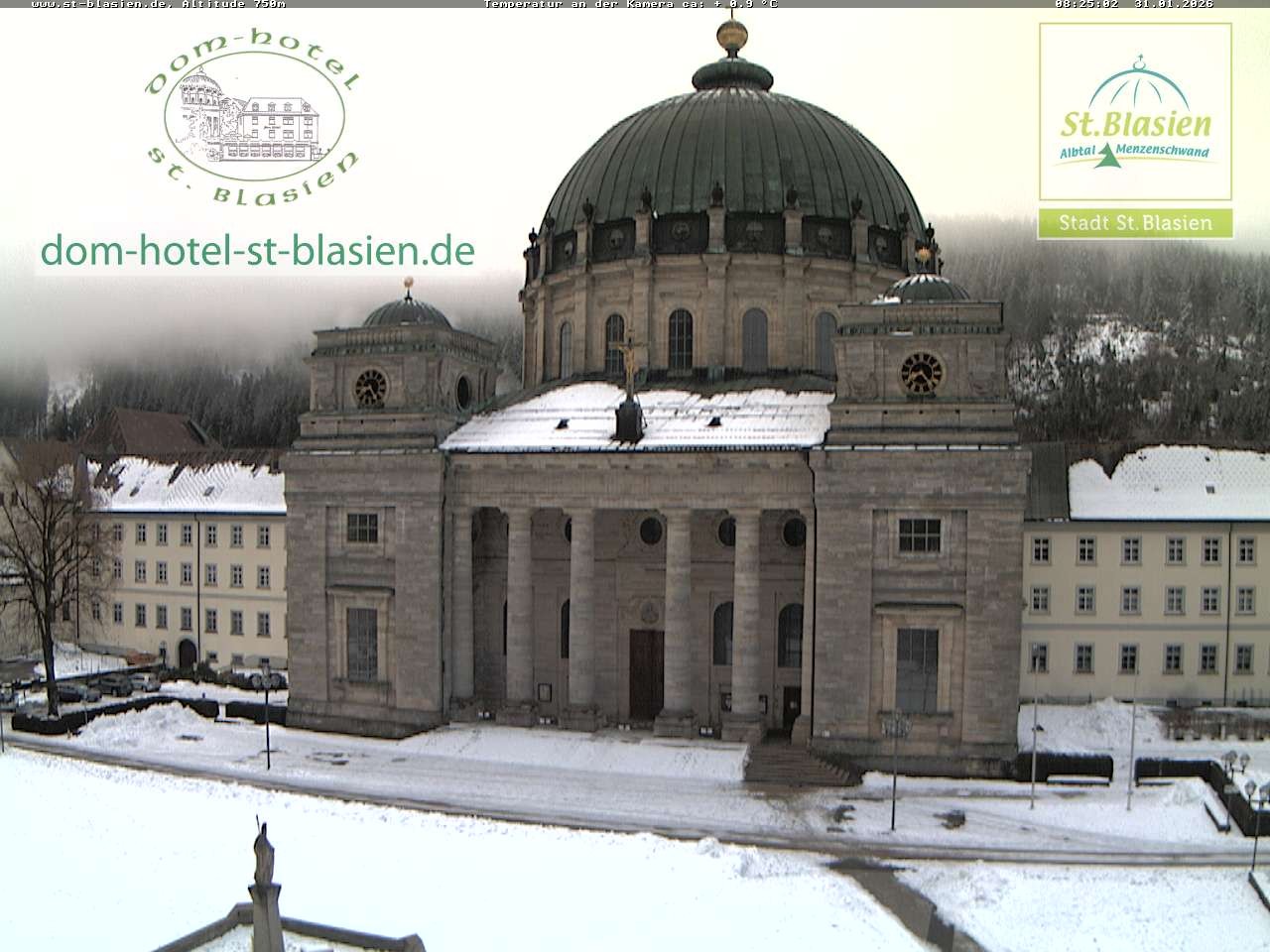 Archiv Foto Webcam St Blasien Menzenschwand Domplatz
