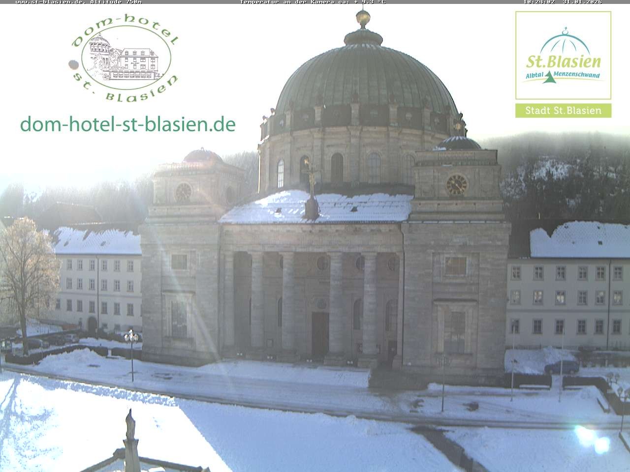 Archiv Foto Webcam St Blasien Menzenschwand Domplatz