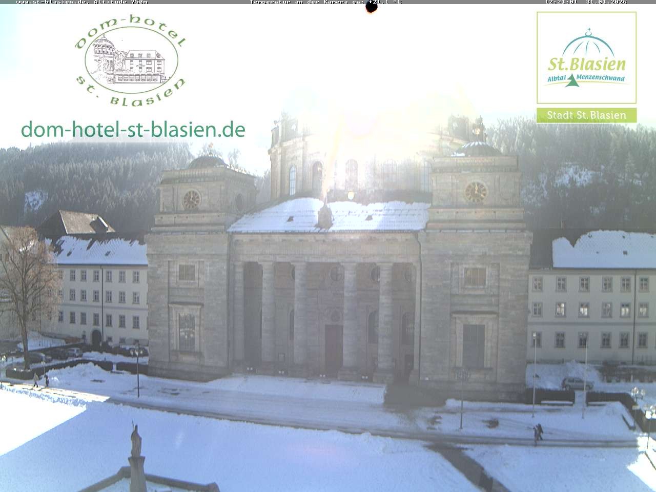 Archiv Foto Webcam St Blasien Menzenschwand Domplatz