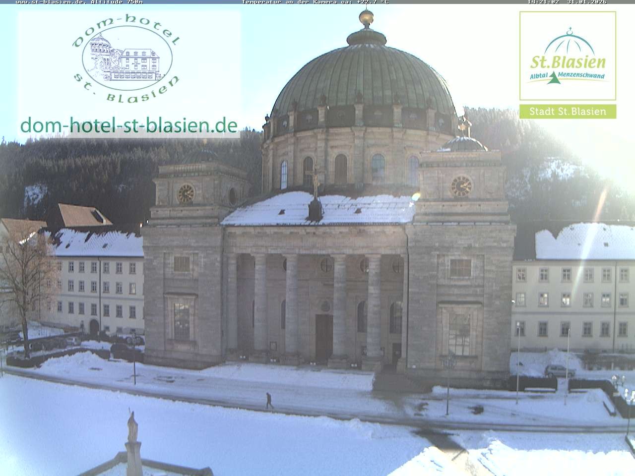 Archiv Foto Webcam St Blasien Menzenschwand Domplatz