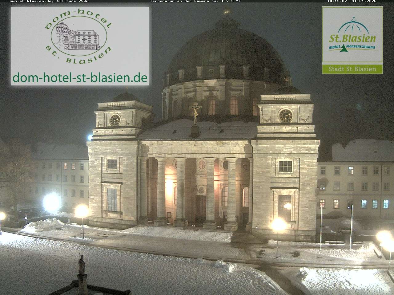 Archiv Foto Webcam St Blasien Menzenschwand Domplatz