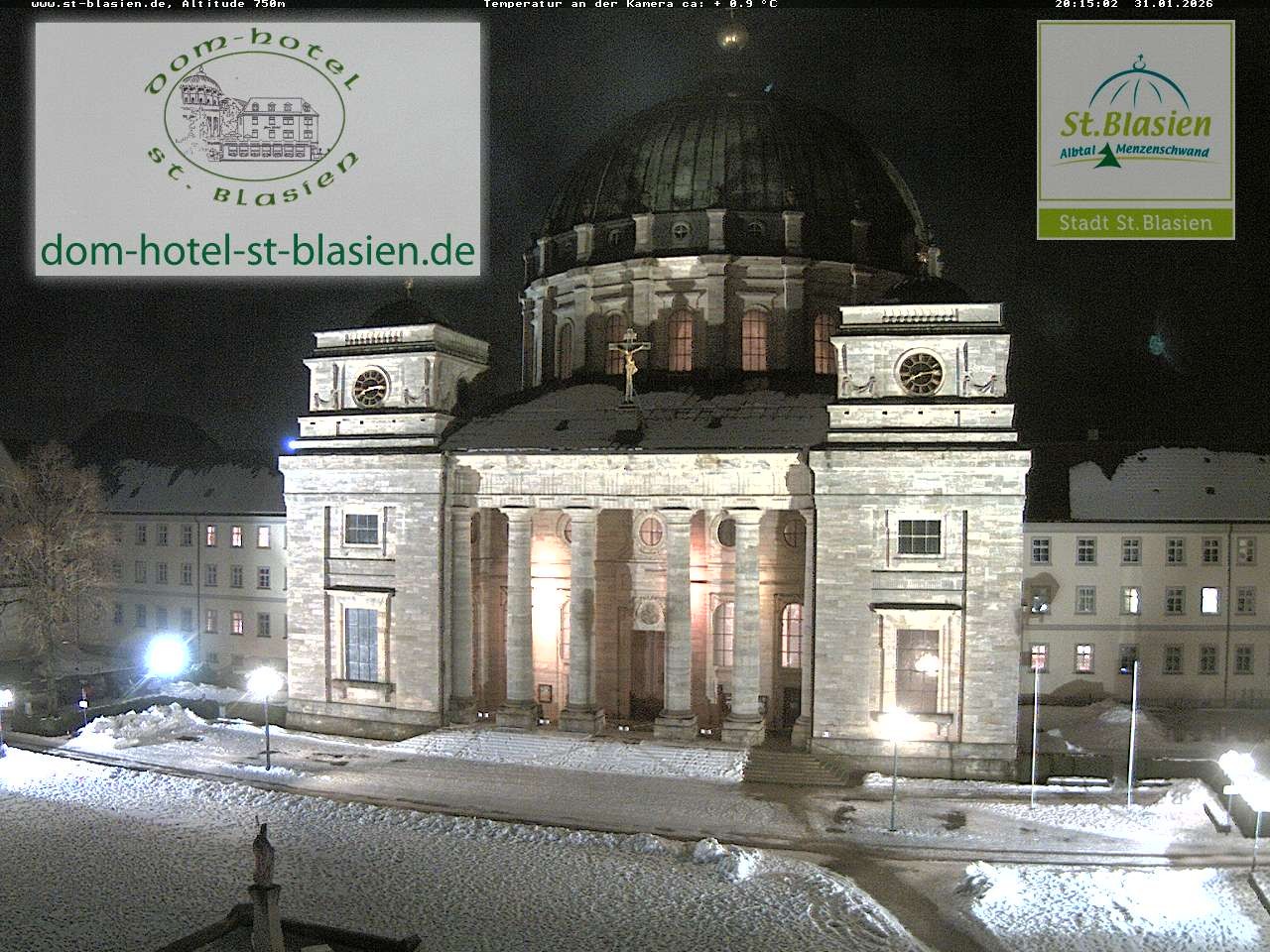 Archiv Foto Webcam St Blasien Menzenschwand Domplatz