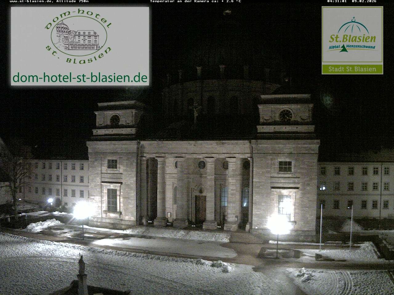Archiv Foto Webcam St Blasien Menzenschwand Domplatz