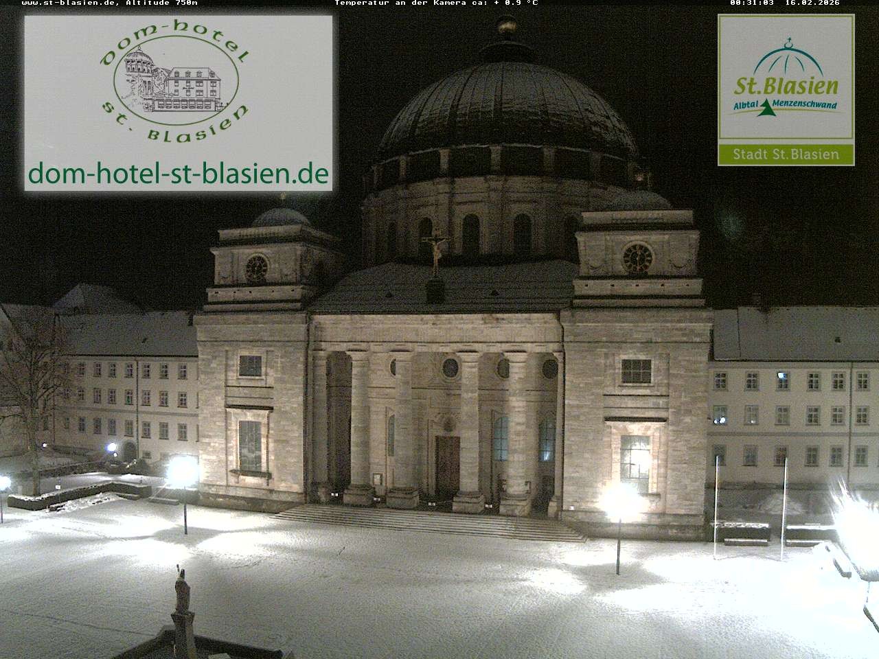Archiv Foto Webcam St Blasien Menzenschwand Domplatz