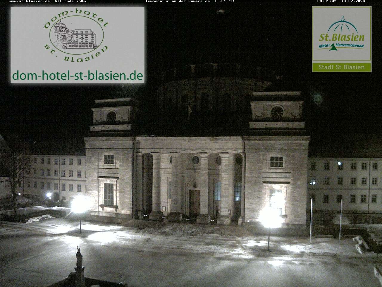 Archiv Foto Webcam St Blasien Menzenschwand Domplatz