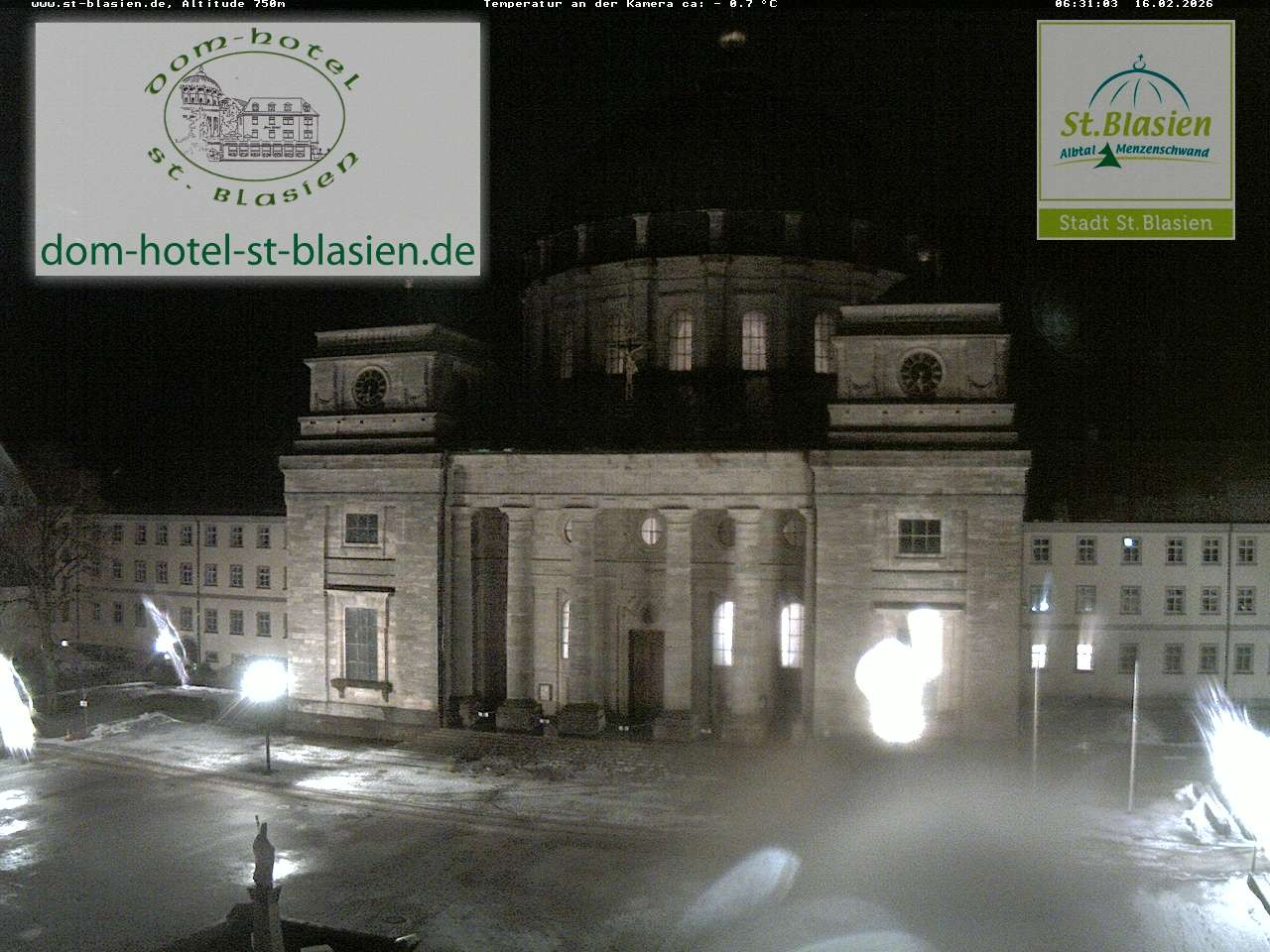Archiv Foto Webcam St Blasien Menzenschwand Domplatz