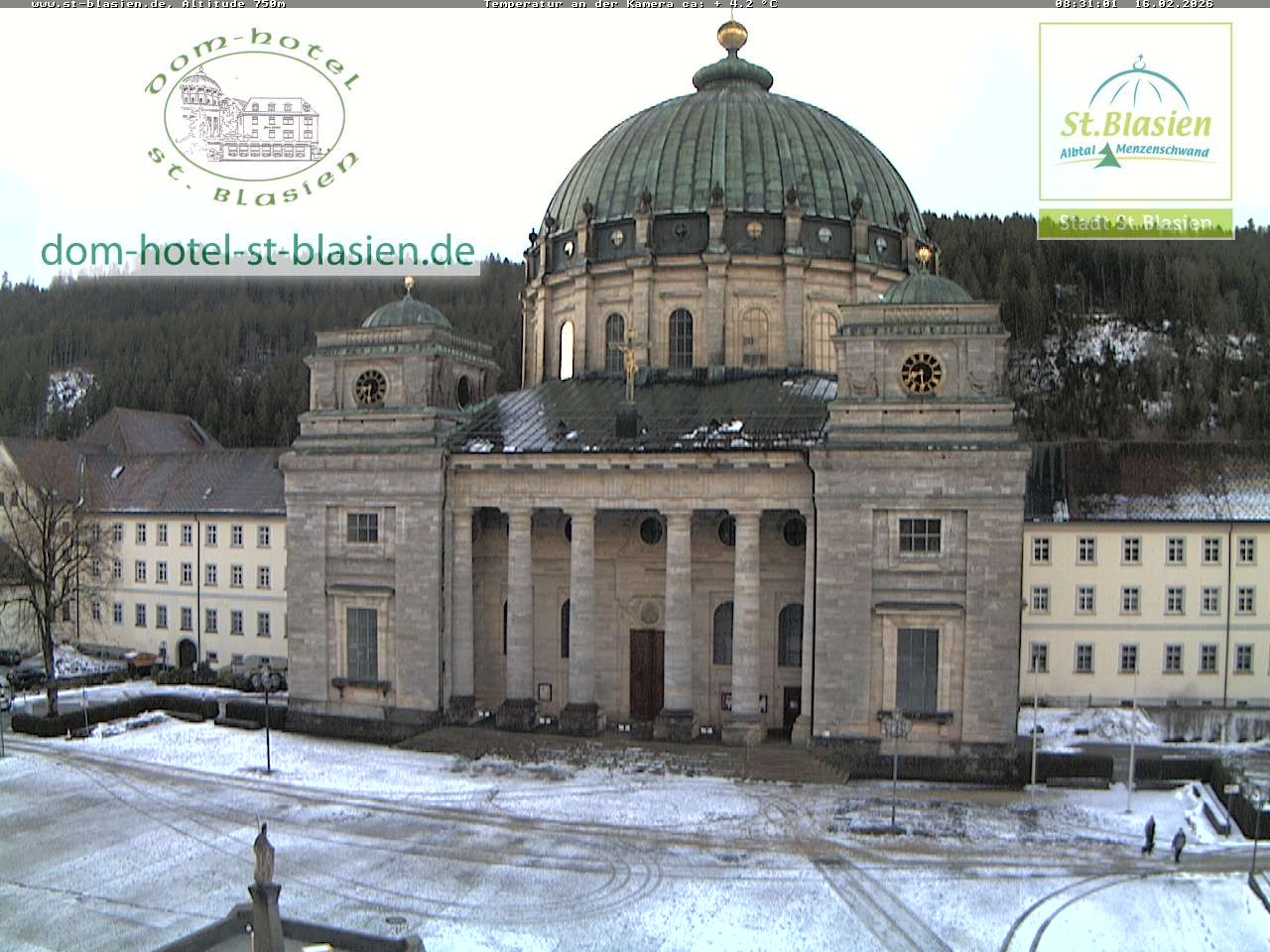 Archiv Foto Webcam St Blasien Menzenschwand Domplatz