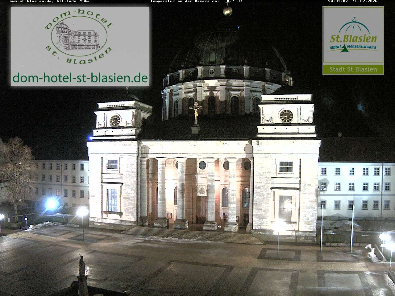 Archiv Foto Webcam St Blasien Menzenschwand Domplatz