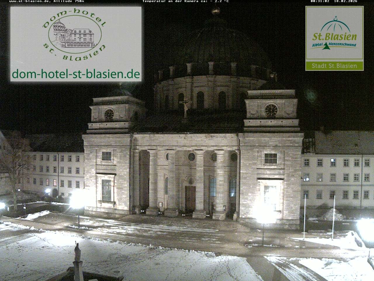 Archiv Foto Webcam St Blasien Menzenschwand Domplatz