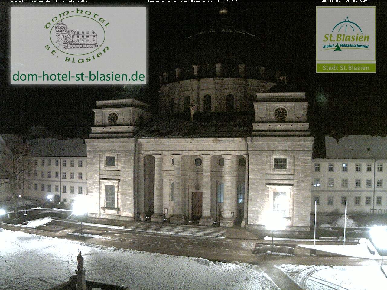 Archiv Foto Webcam St Blasien Menzenschwand Domplatz