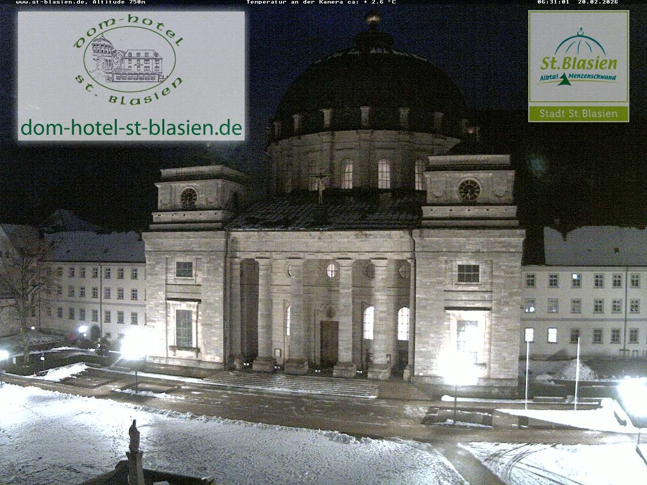 Archiv Foto Webcam St Blasien Menzenschwand Domplatz