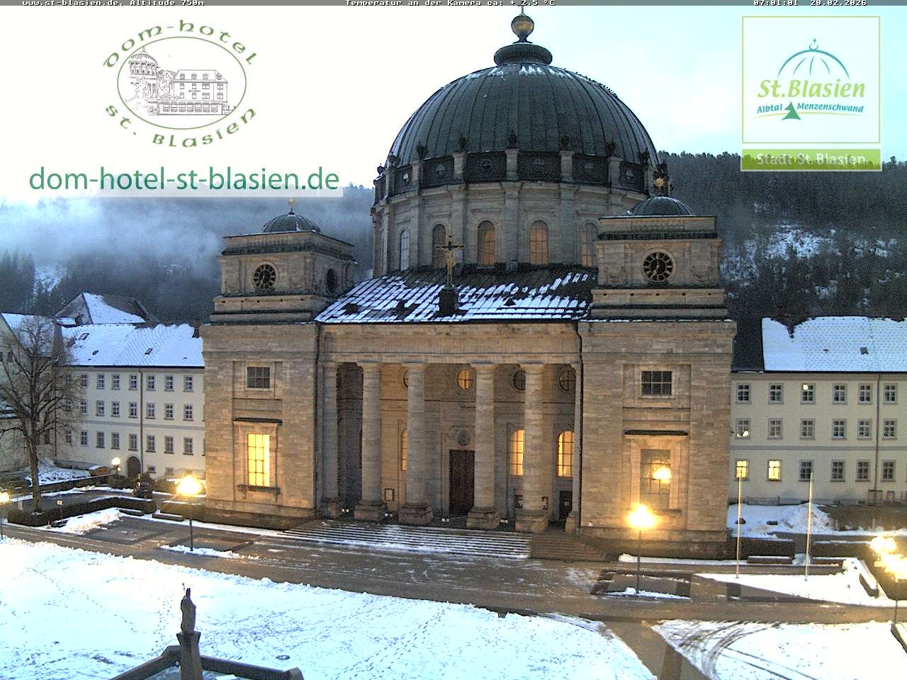 Archiv Foto Webcam St Blasien Menzenschwand Domplatz