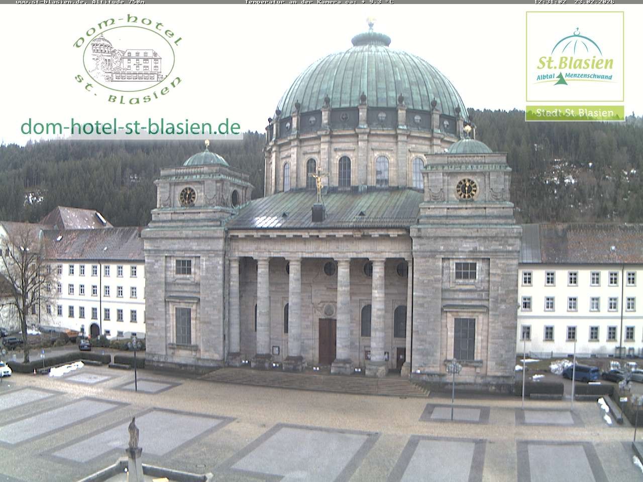 Archived image Webcam St Blasien Menzenschwand cathedral
