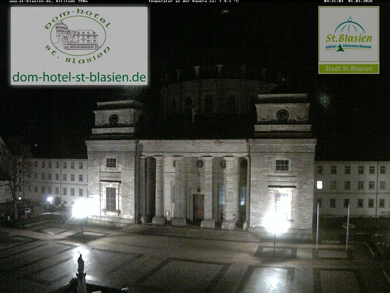 Archiv Foto Webcam St Blasien Menzenschwand Domplatz