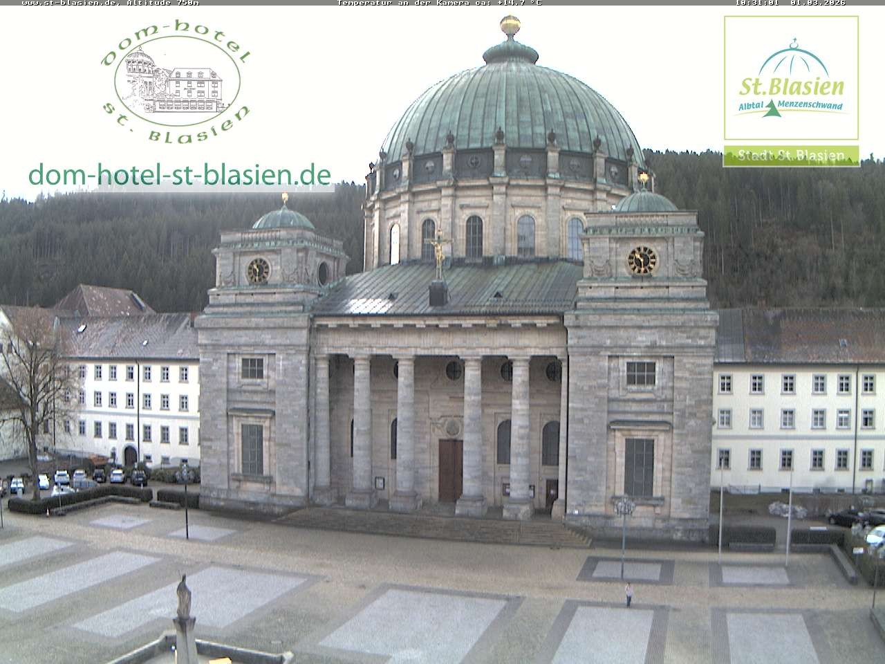 Archiv Foto Webcam St Blasien Menzenschwand Domplatz