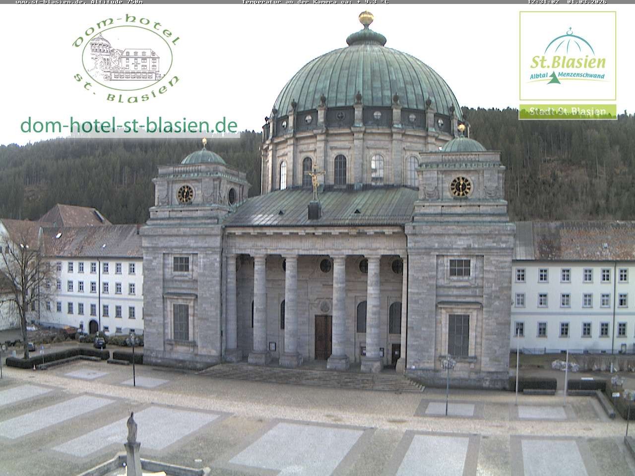 Archiv Foto Webcam St Blasien Menzenschwand Domplatz