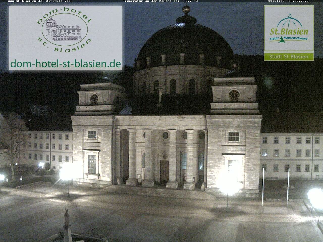 Archiv Foto Webcam St Blasien Menzenschwand Domplatz