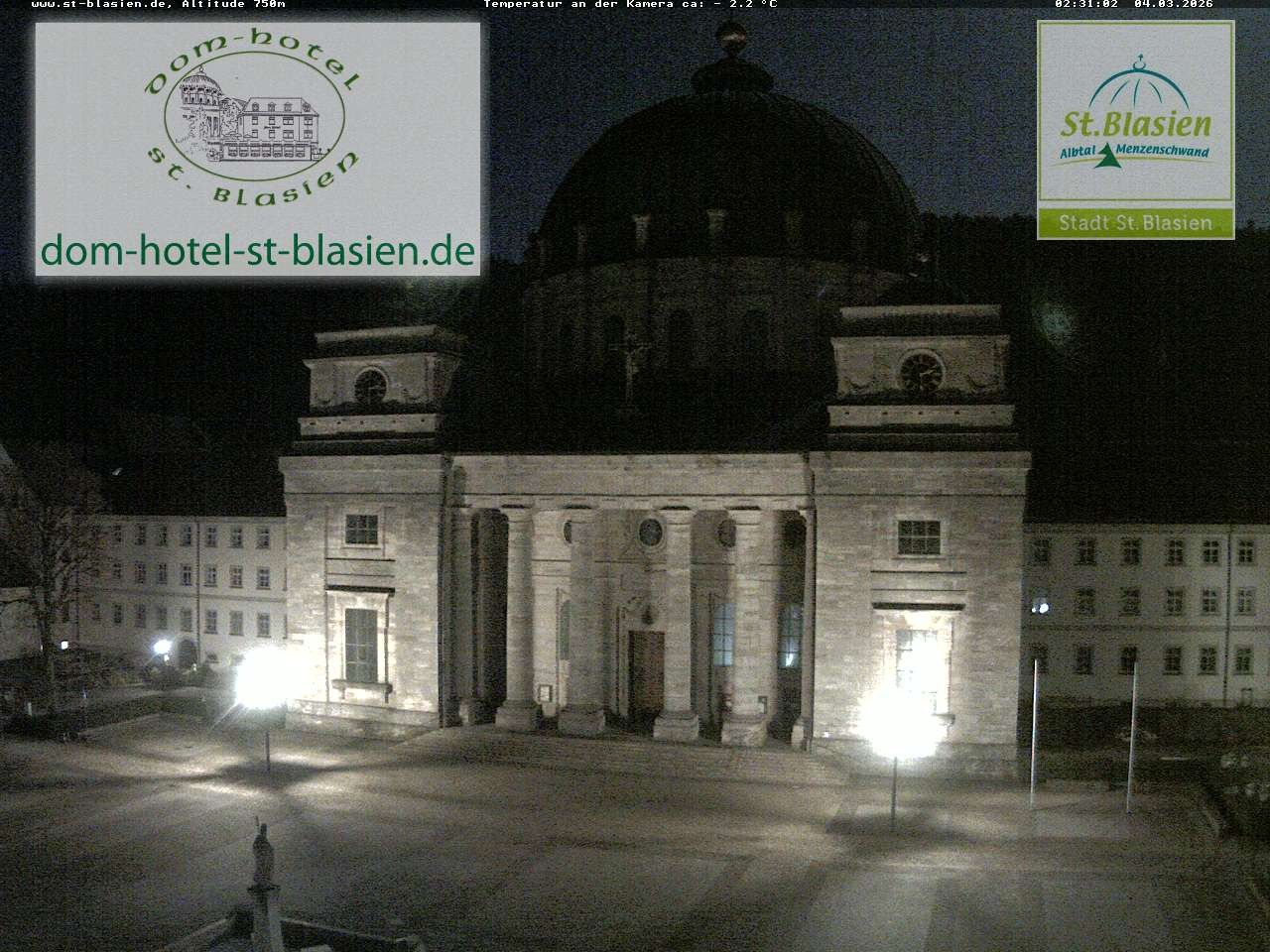 Archiv Foto Webcam St Blasien Menzenschwand Domplatz