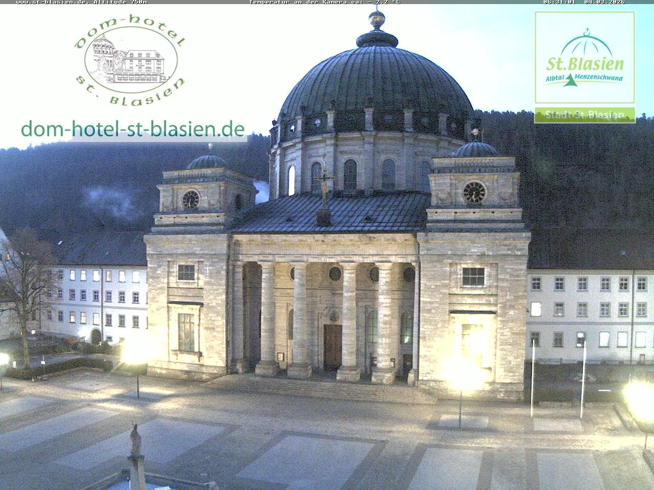 Archiv Foto Webcam St Blasien Menzenschwand Domplatz