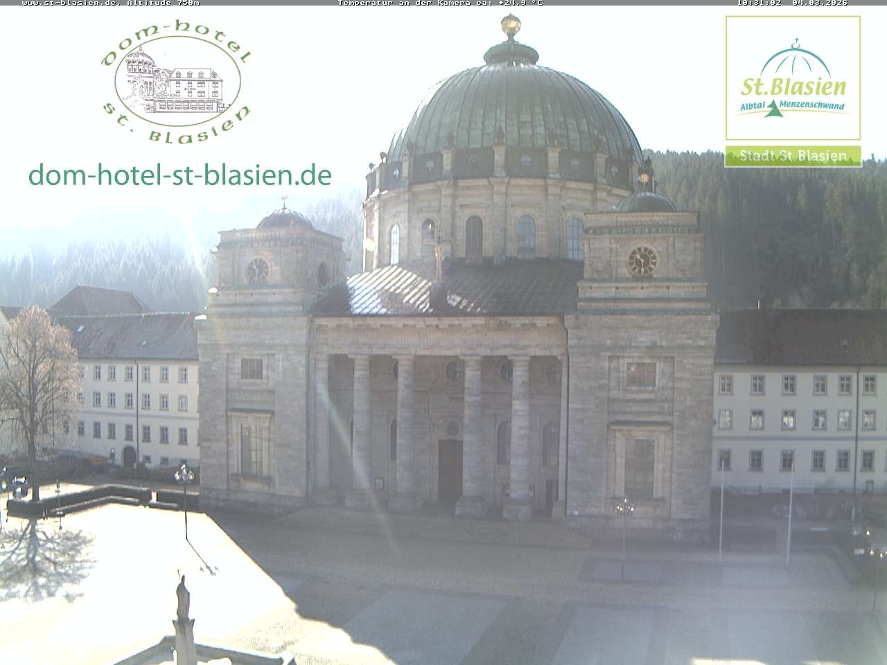 Archiv Foto Webcam St Blasien Menzenschwand Domplatz