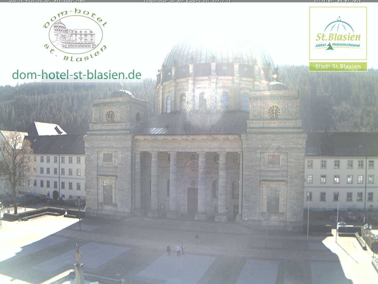 Archiv Foto Webcam St Blasien Menzenschwand Domplatz