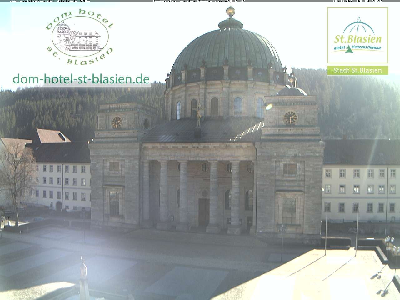 Archiv Foto Webcam St Blasien Menzenschwand Domplatz