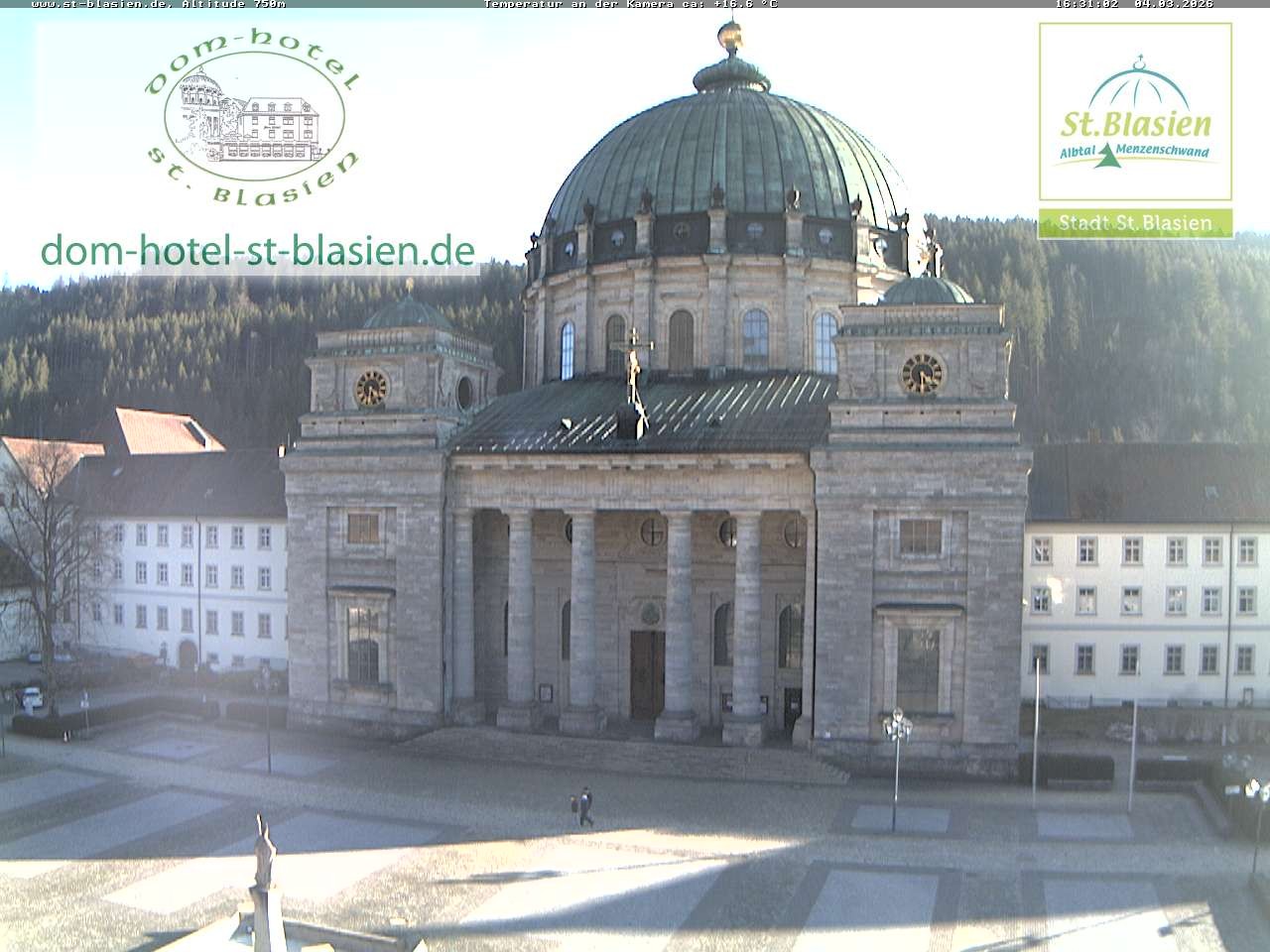 Archiv Foto Webcam St Blasien Menzenschwand Domplatz