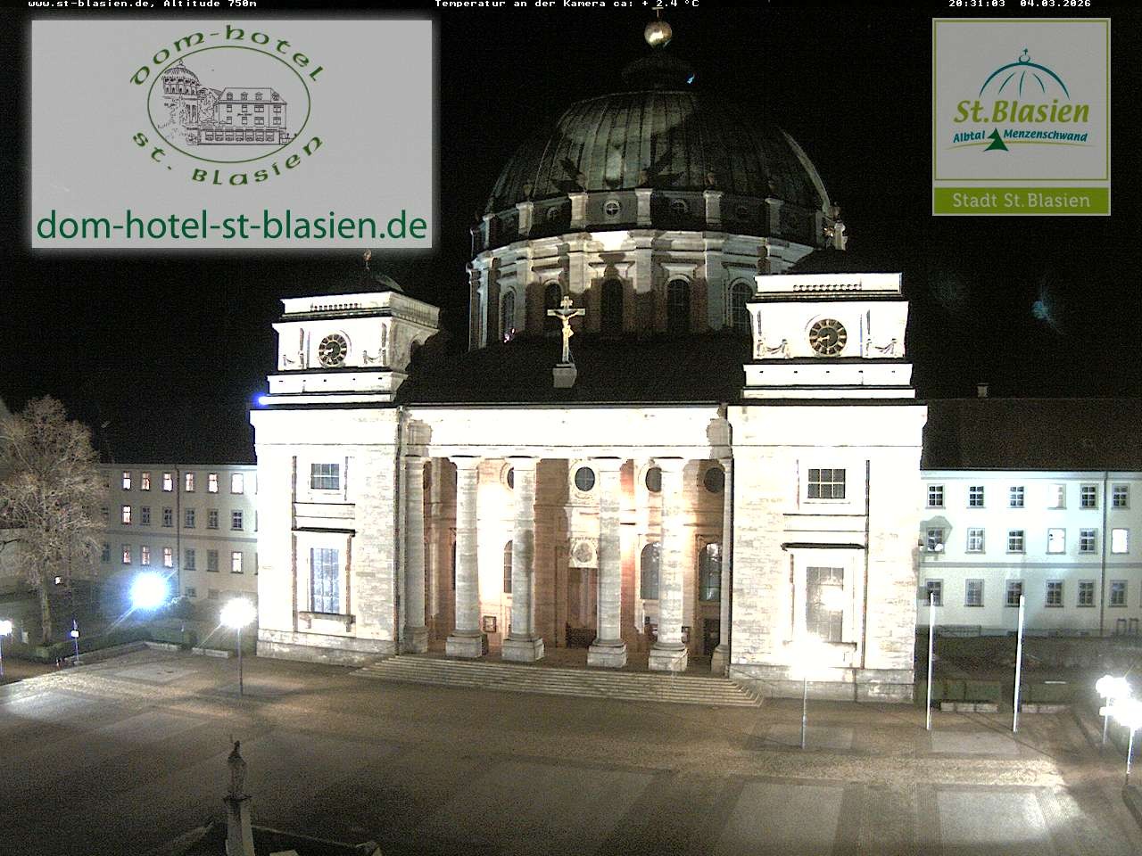 Archiv Foto Webcam St Blasien Menzenschwand Domplatz
