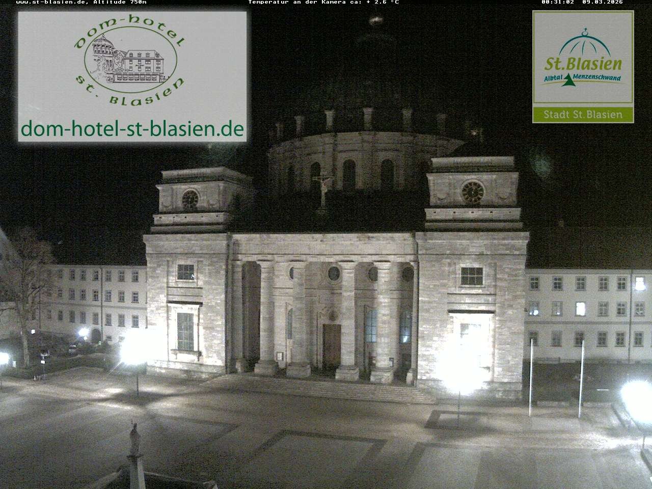 Archiv Foto Webcam St Blasien Menzenschwand Domplatz