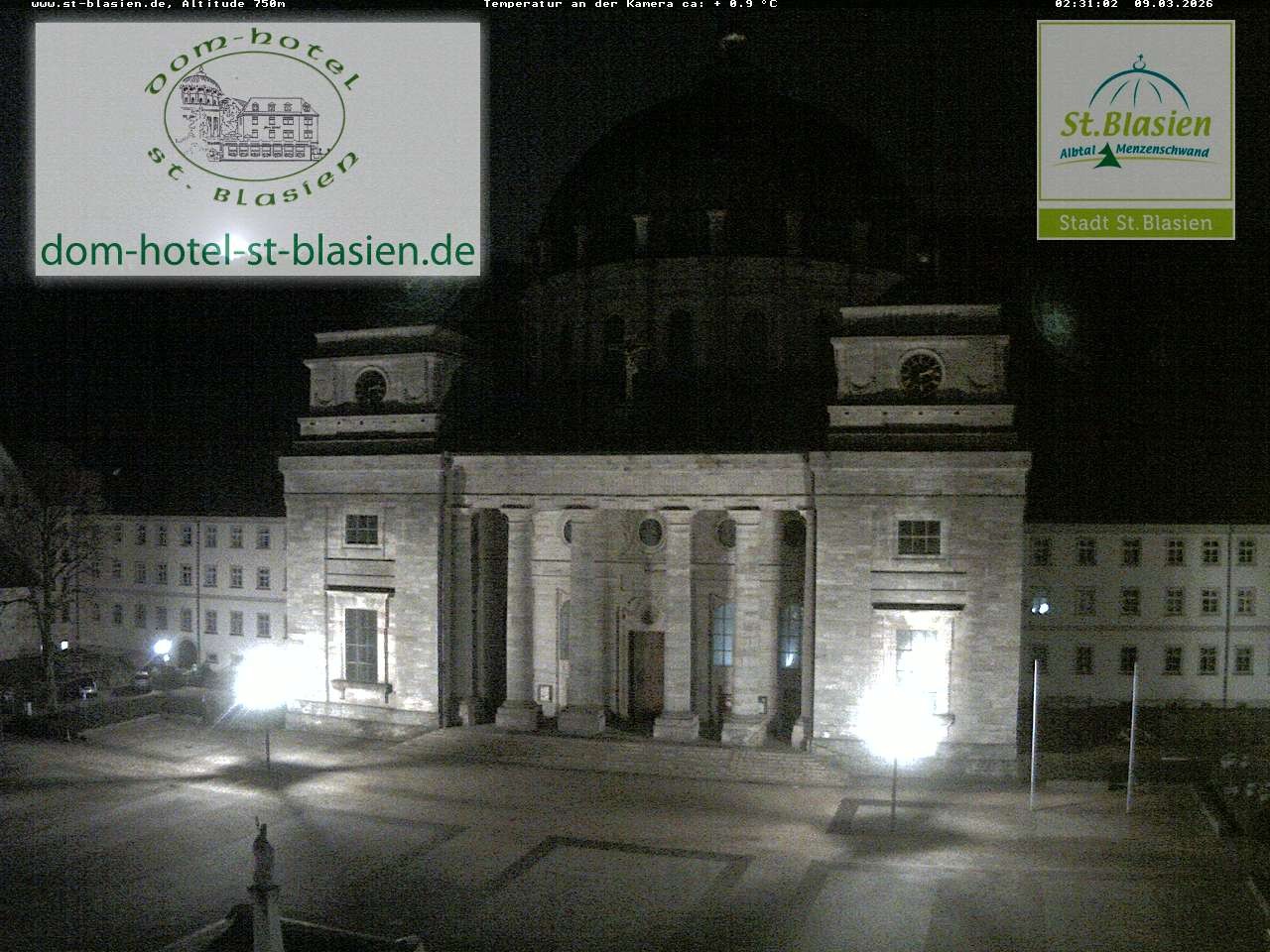 Archiv Foto Webcam St Blasien Menzenschwand Domplatz