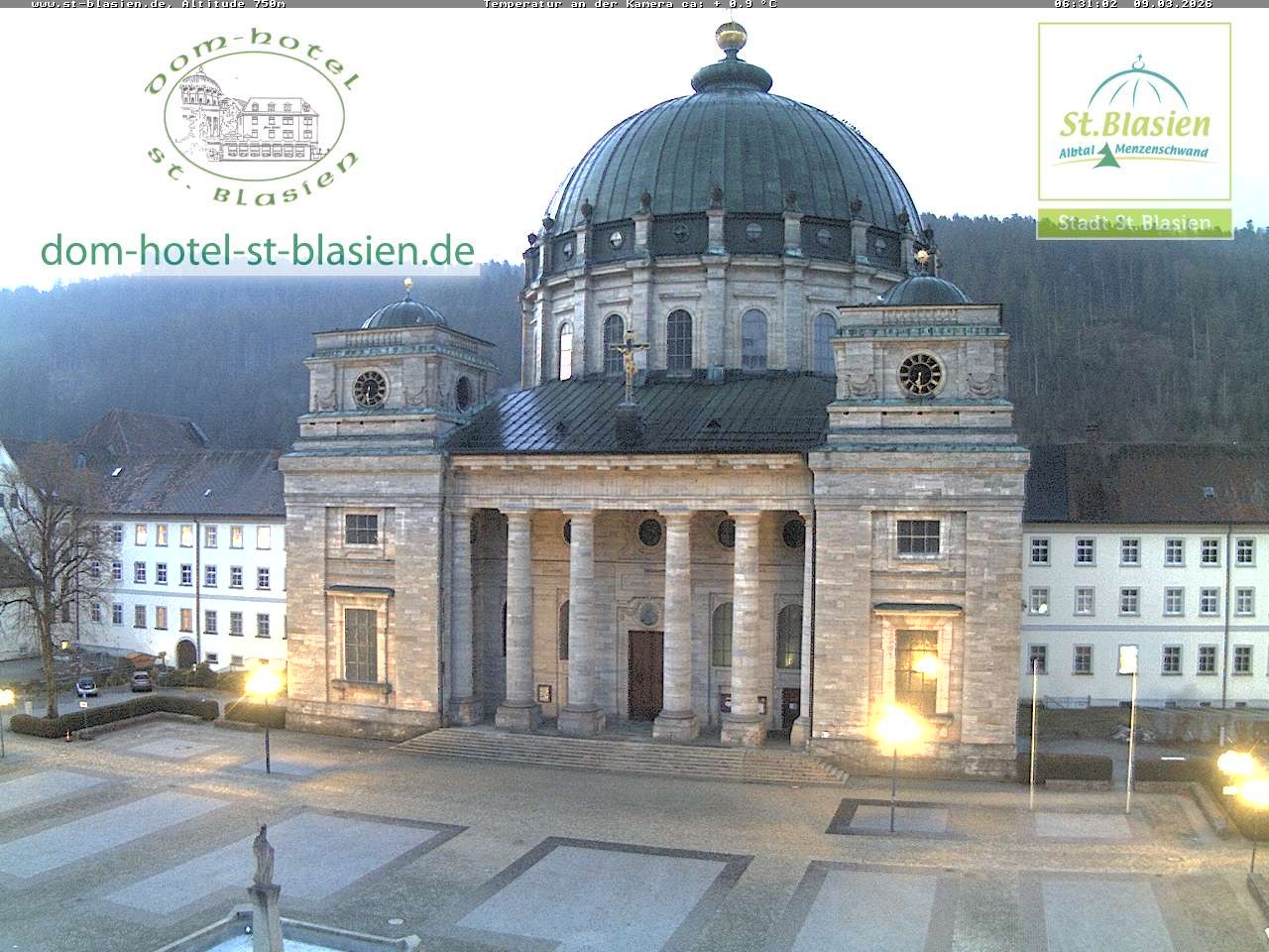 Archiv Foto Webcam St Blasien Menzenschwand Domplatz