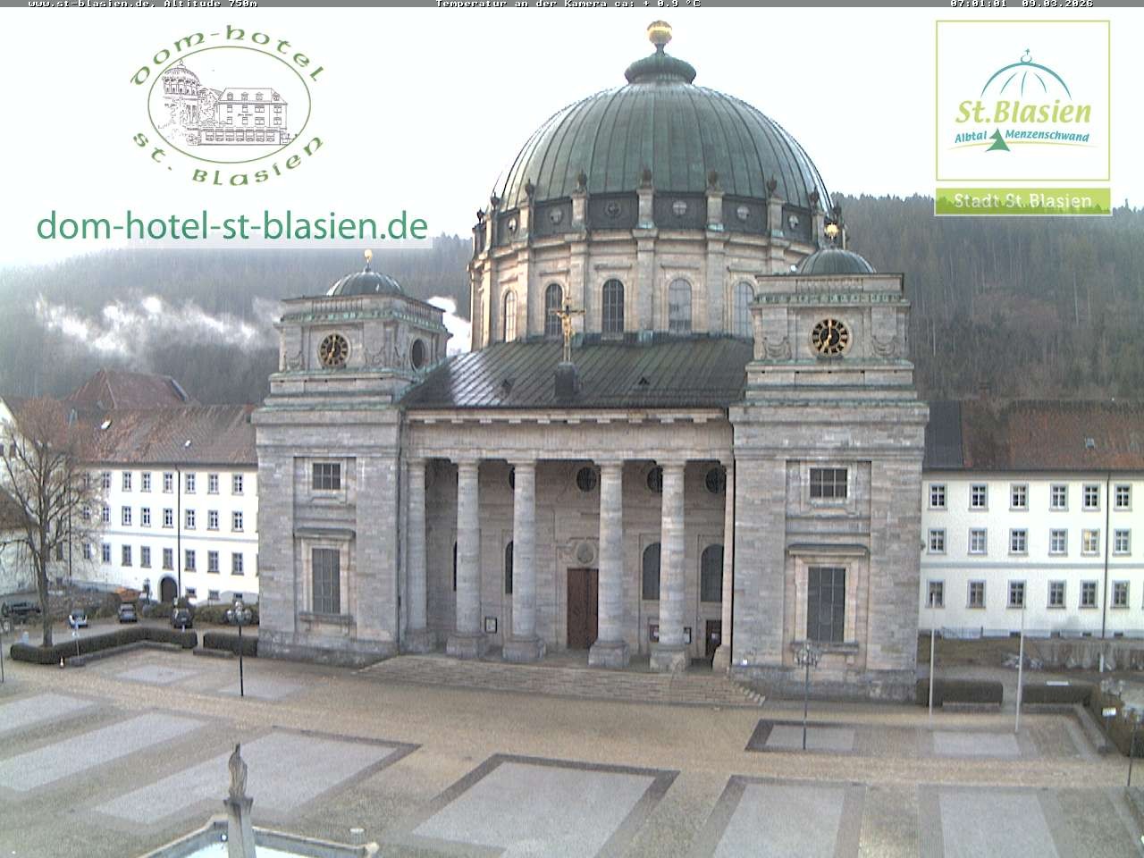 Archiv Foto Webcam St Blasien Menzenschwand Domplatz