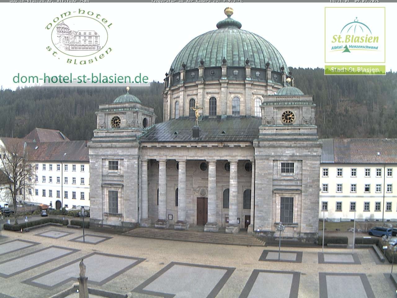 Archiv Foto Webcam St Blasien Menzenschwand Domplatz