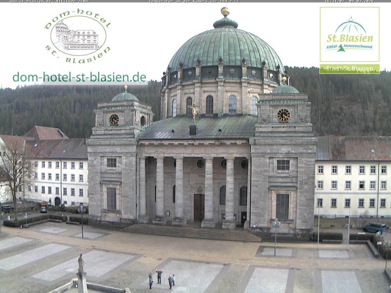 Archiv Foto Webcam St Blasien Menzenschwand Domplatz