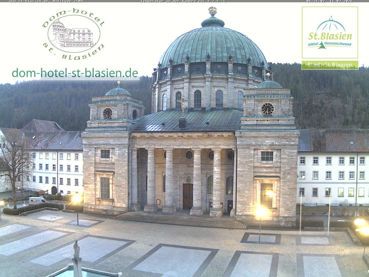 Archiv Foto Webcam St Blasien Menzenschwand Domplatz