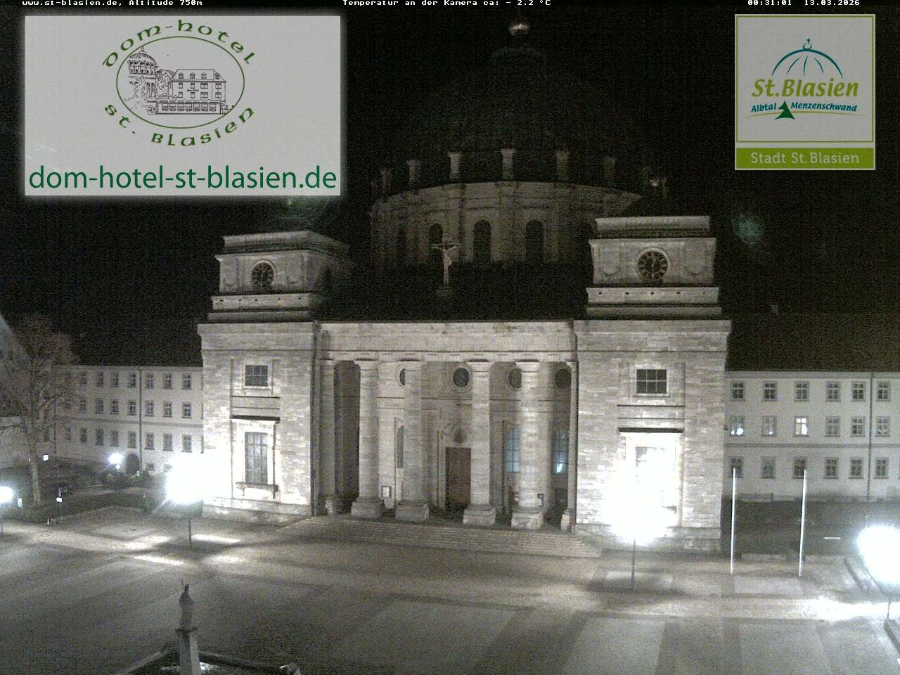 Archiv Foto Webcam St Blasien Menzenschwand Domplatz