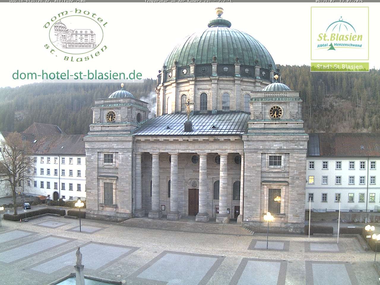 Archiv Foto Webcam St Blasien Menzenschwand Domplatz