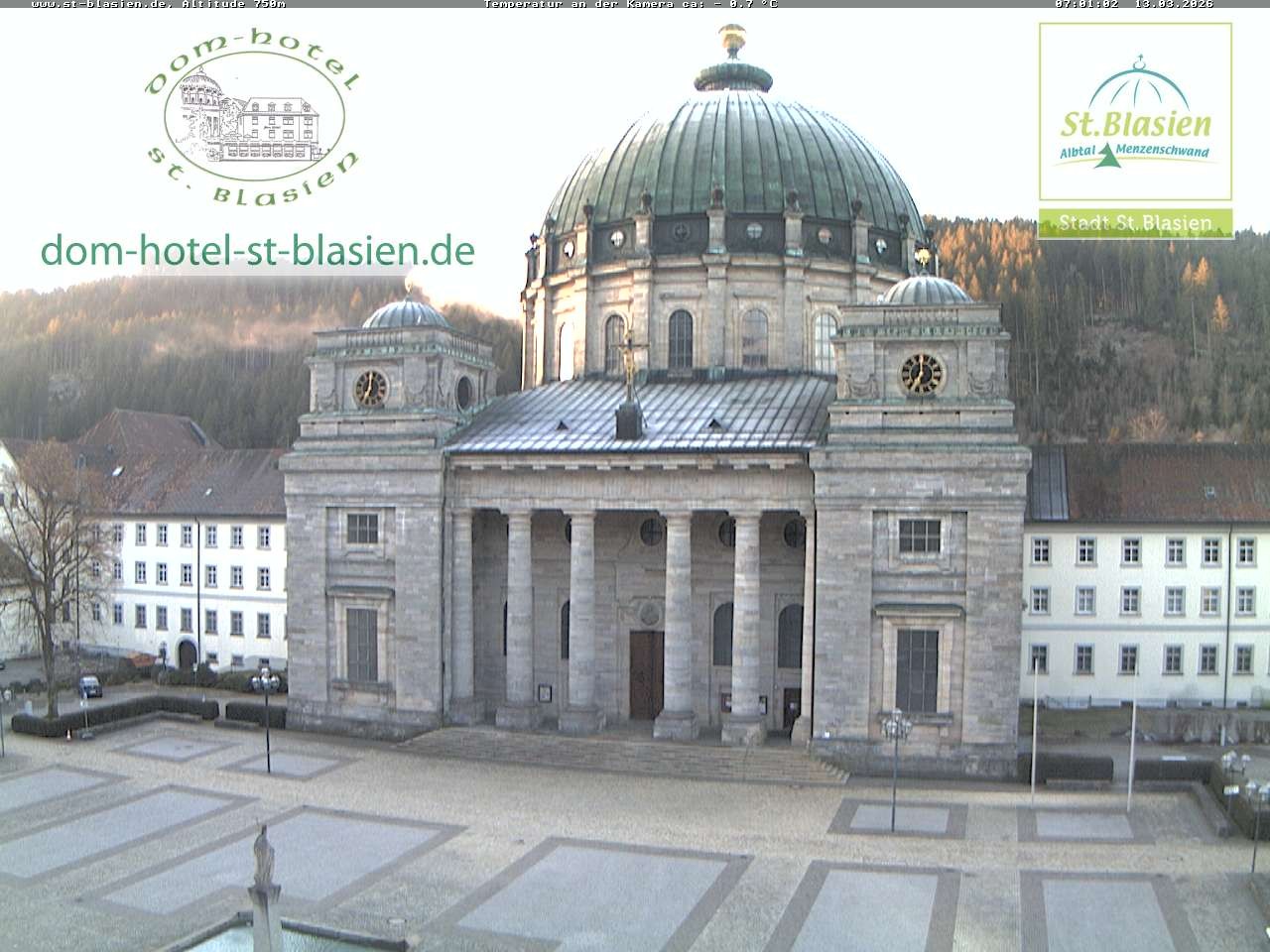 Archiv Foto Webcam St Blasien Menzenschwand Domplatz