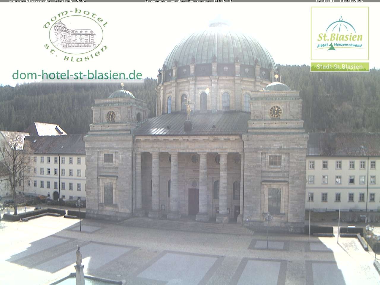 Archiv Foto Webcam St Blasien Menzenschwand Domplatz