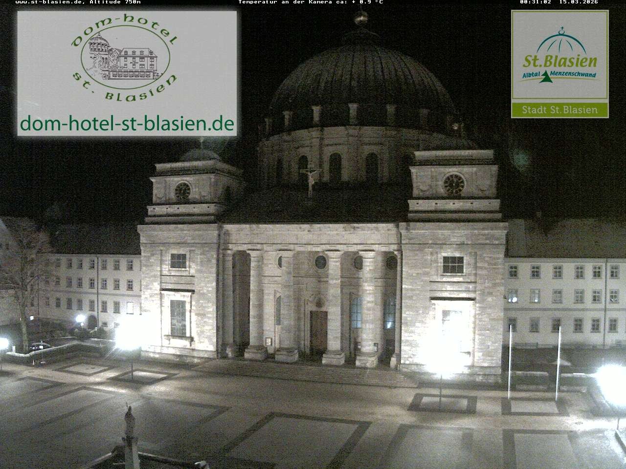 Archiv Foto Webcam St Blasien Menzenschwand Domplatz