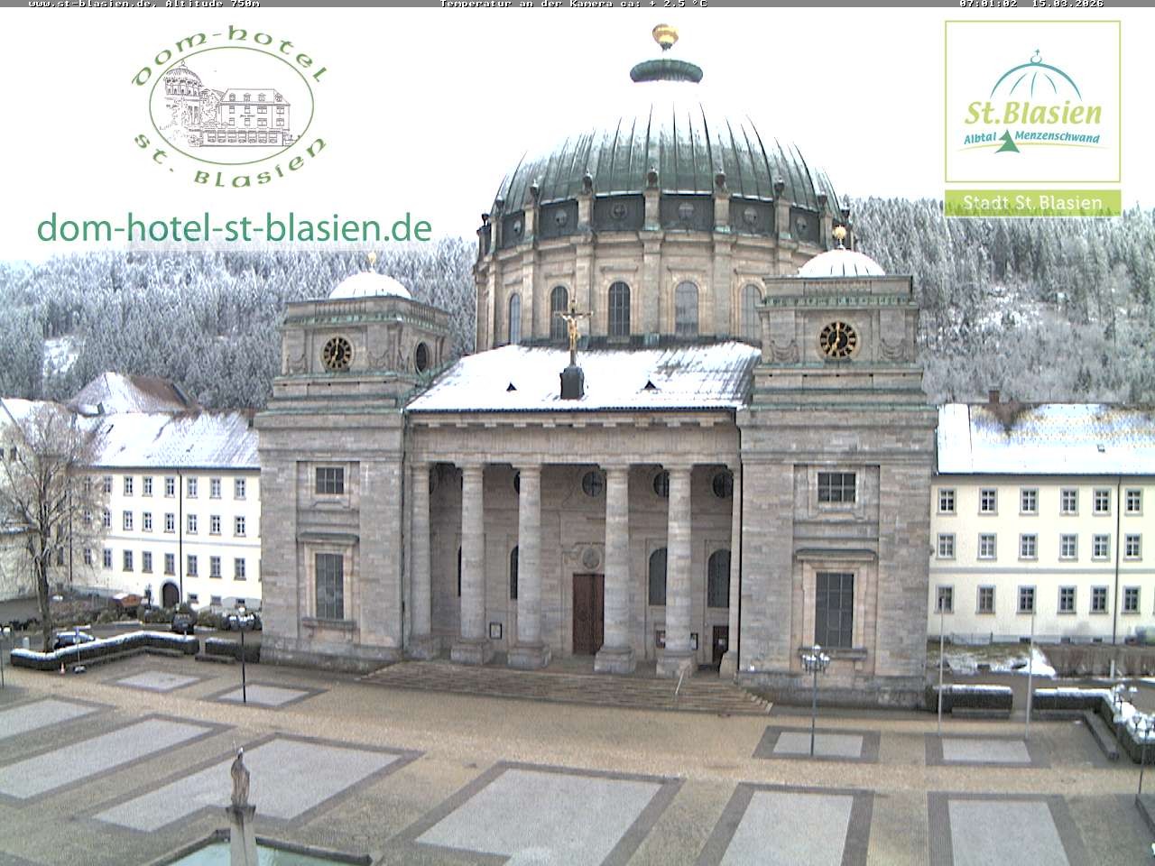 Archiv Foto Webcam St Blasien Menzenschwand Domplatz