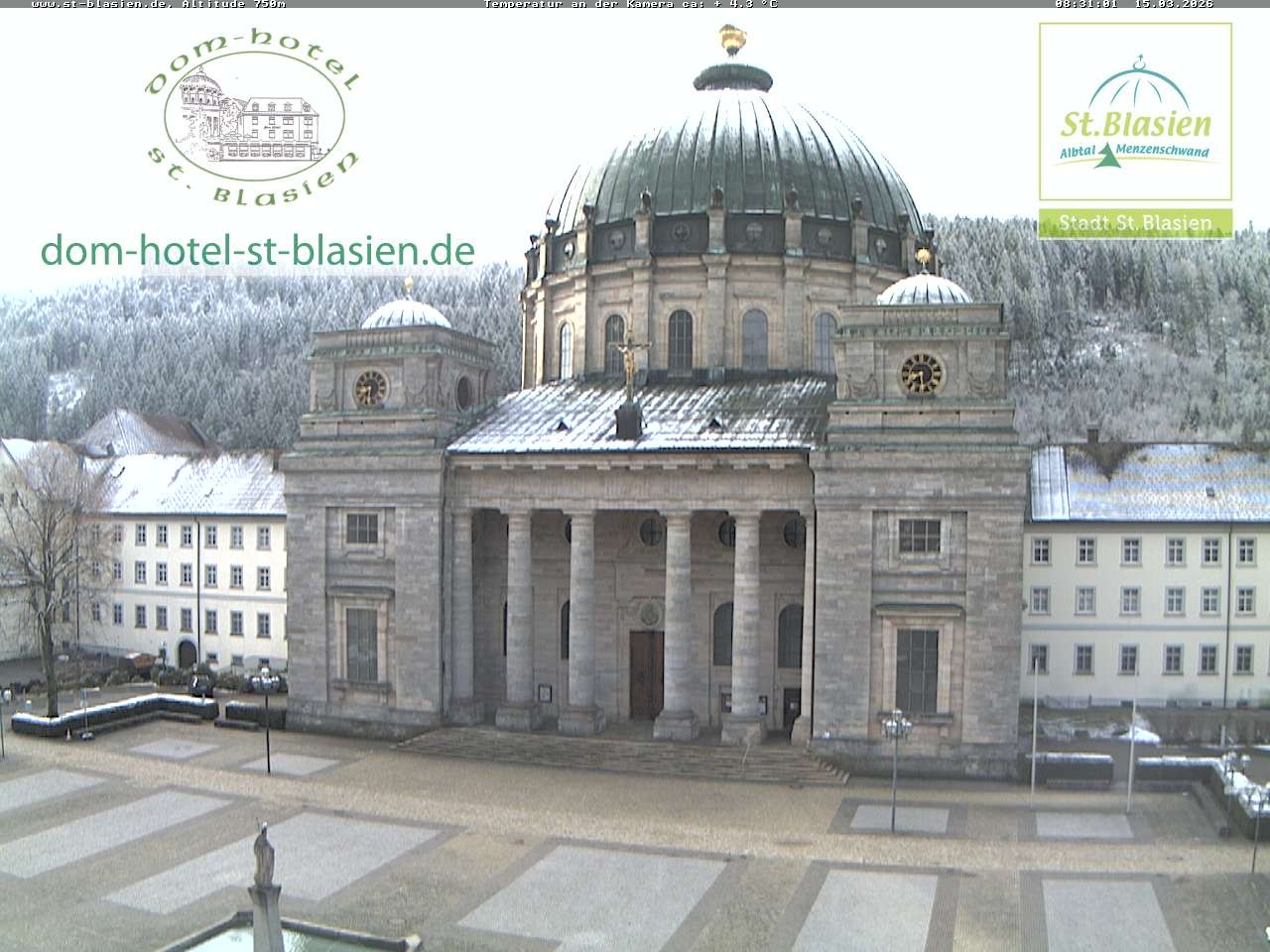Archiv Foto Webcam St Blasien Menzenschwand Domplatz