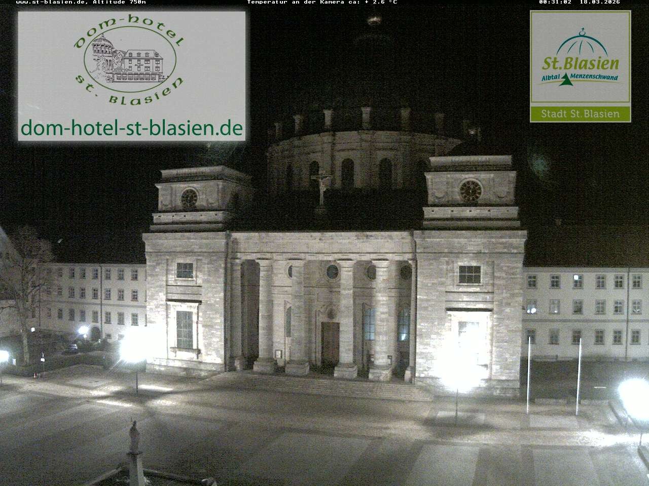 Archiv Foto Webcam St Blasien Menzenschwand Domplatz