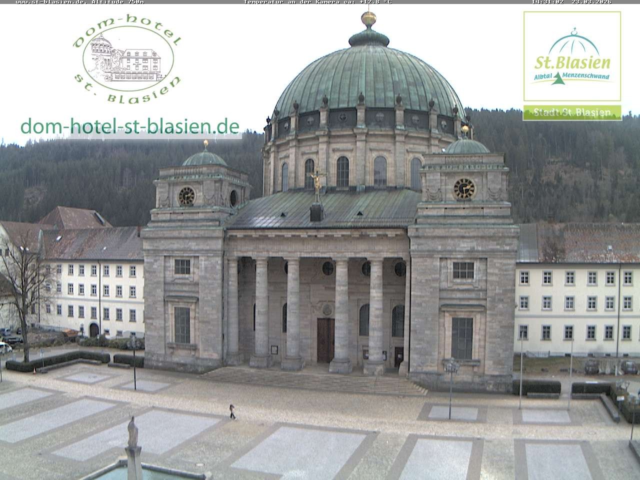Archived image Webcam St Blasien Menzenschwand cathedral