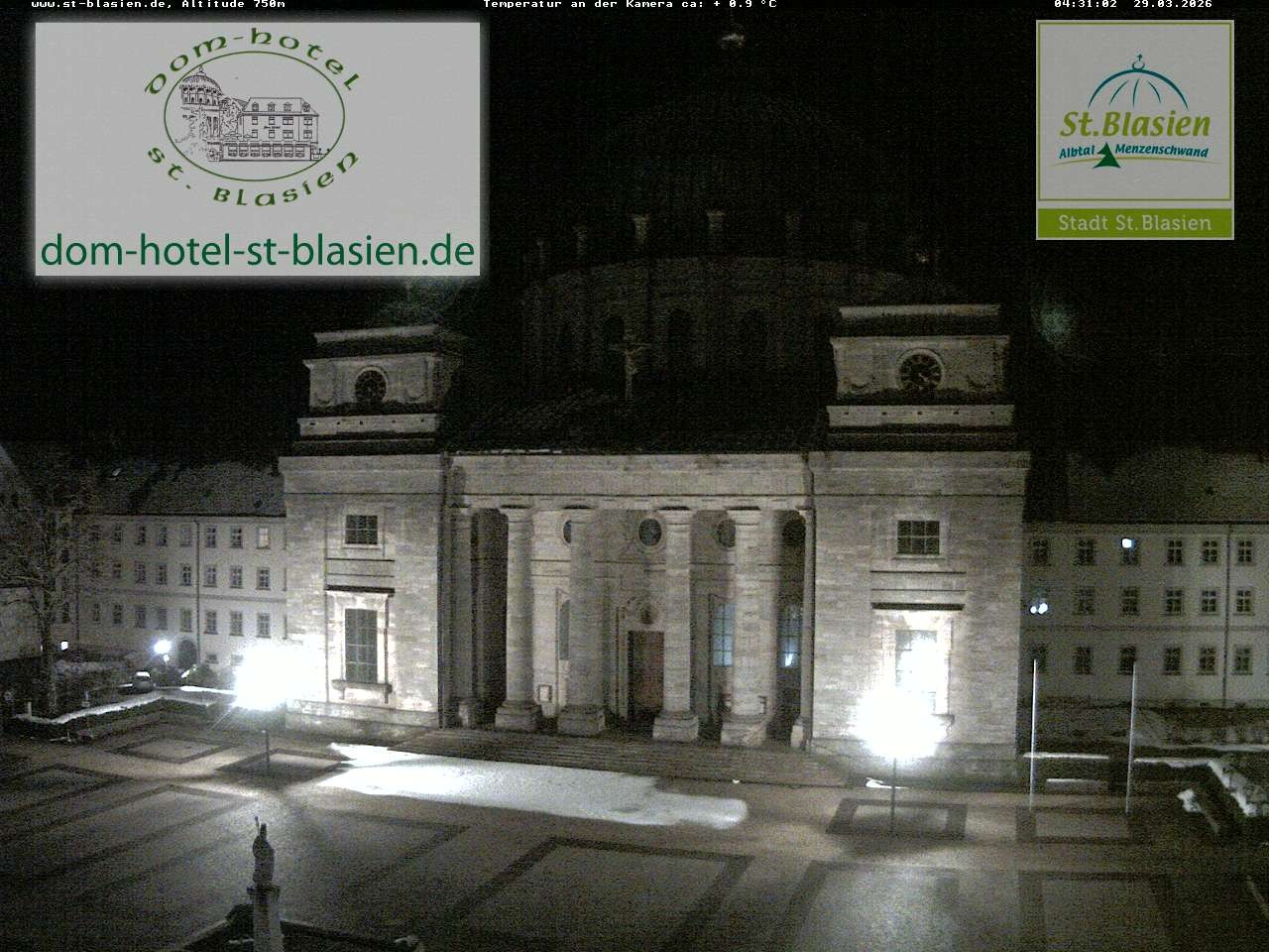 Archiv Foto Webcam St Blasien Menzenschwand Domplatz