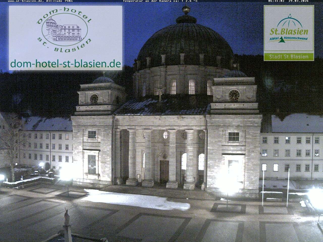 Archiv Foto Webcam St Blasien Menzenschwand Domplatz