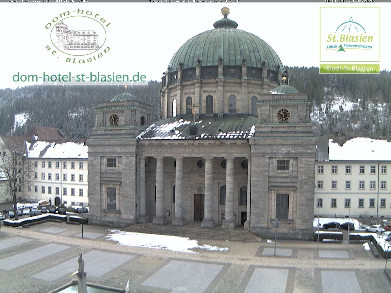 Archiv Foto Webcam St Blasien Menzenschwand Domplatz