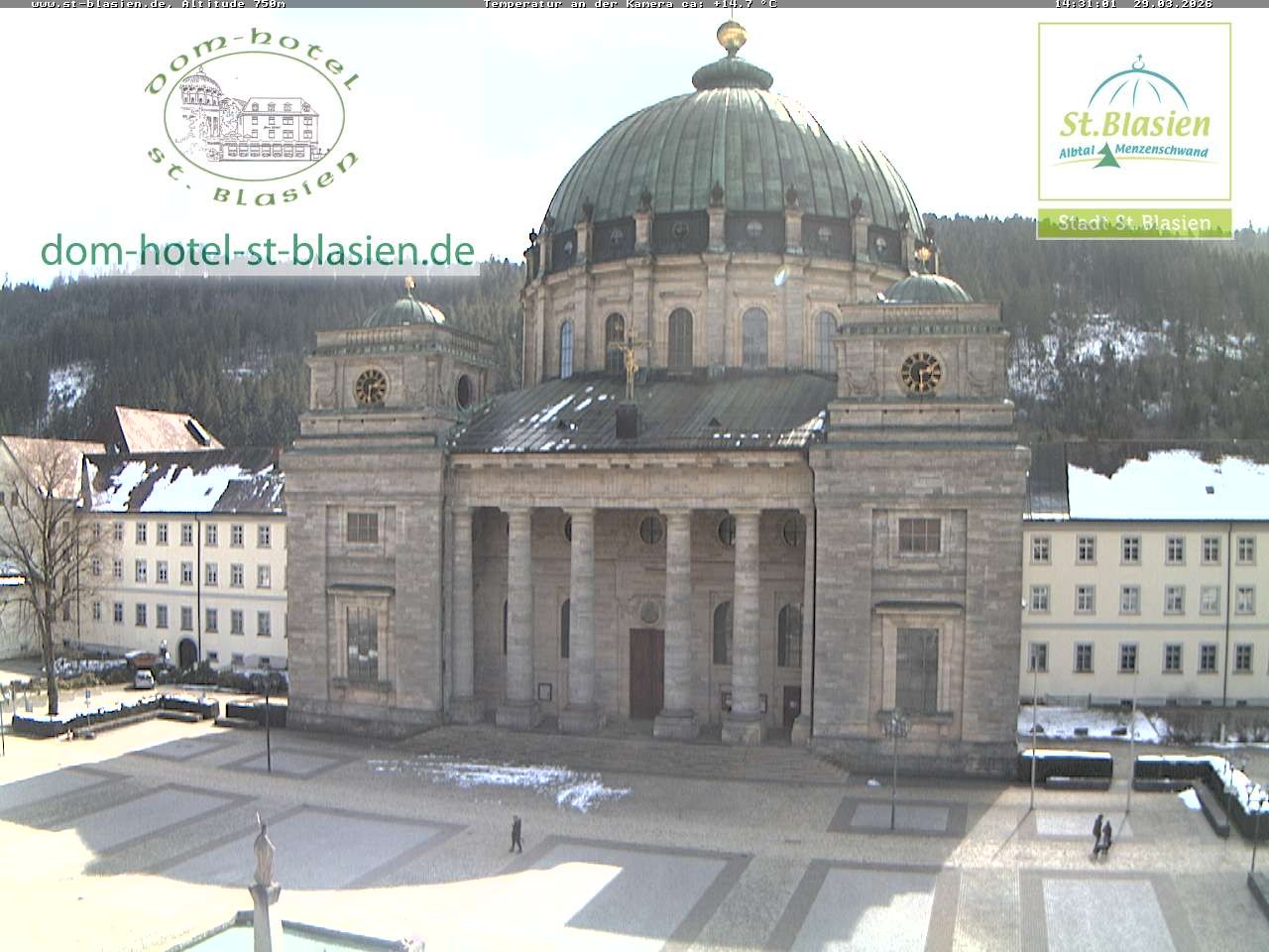 Archiv Foto Webcam St Blasien Menzenschwand Domplatz
