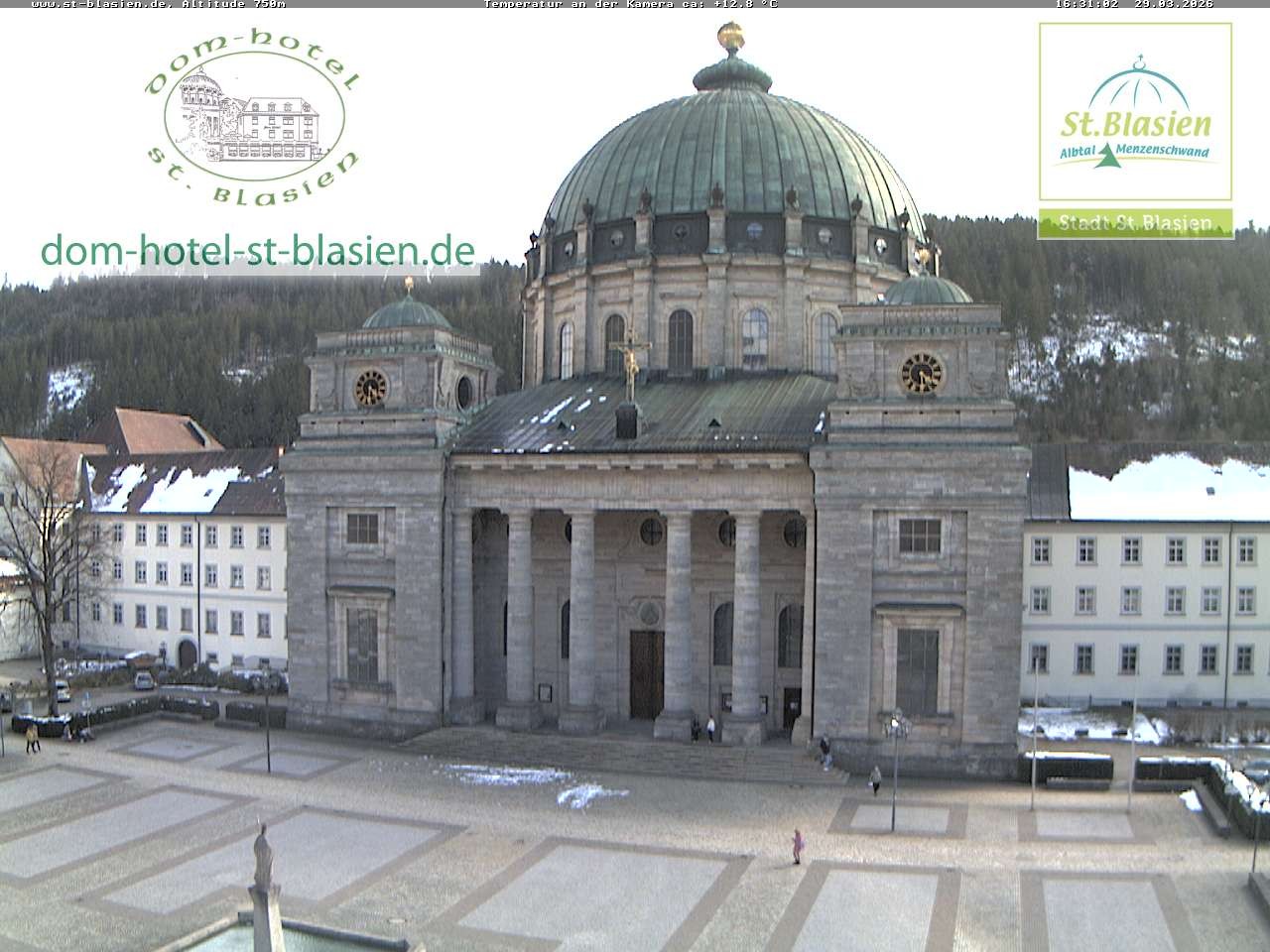 Archiv Foto Webcam St Blasien Menzenschwand Domplatz